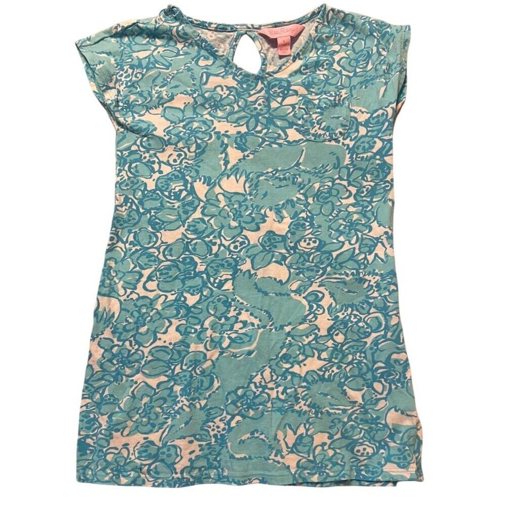Lilly Pulitzer T-Shirt Dress Girls Size 4-5 She's s Fox Excellent condition One